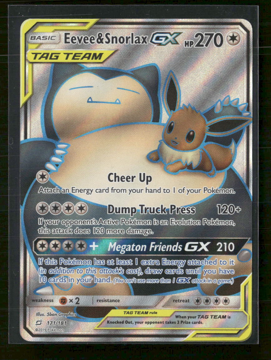 SM - Team Up Eevee & Snorlax GX (Full Art) #171/181