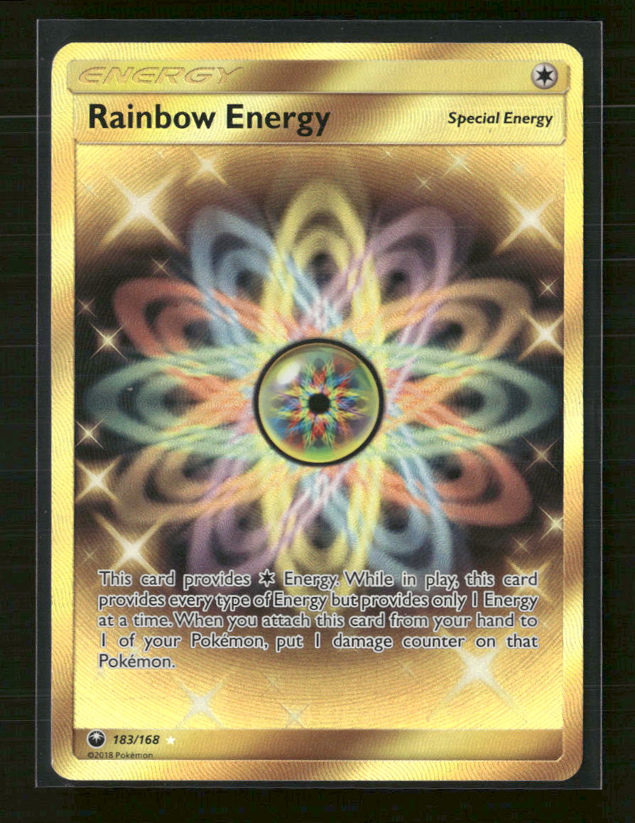 SM - Celestial Storm Rainbow Energy (Secret) #183/168