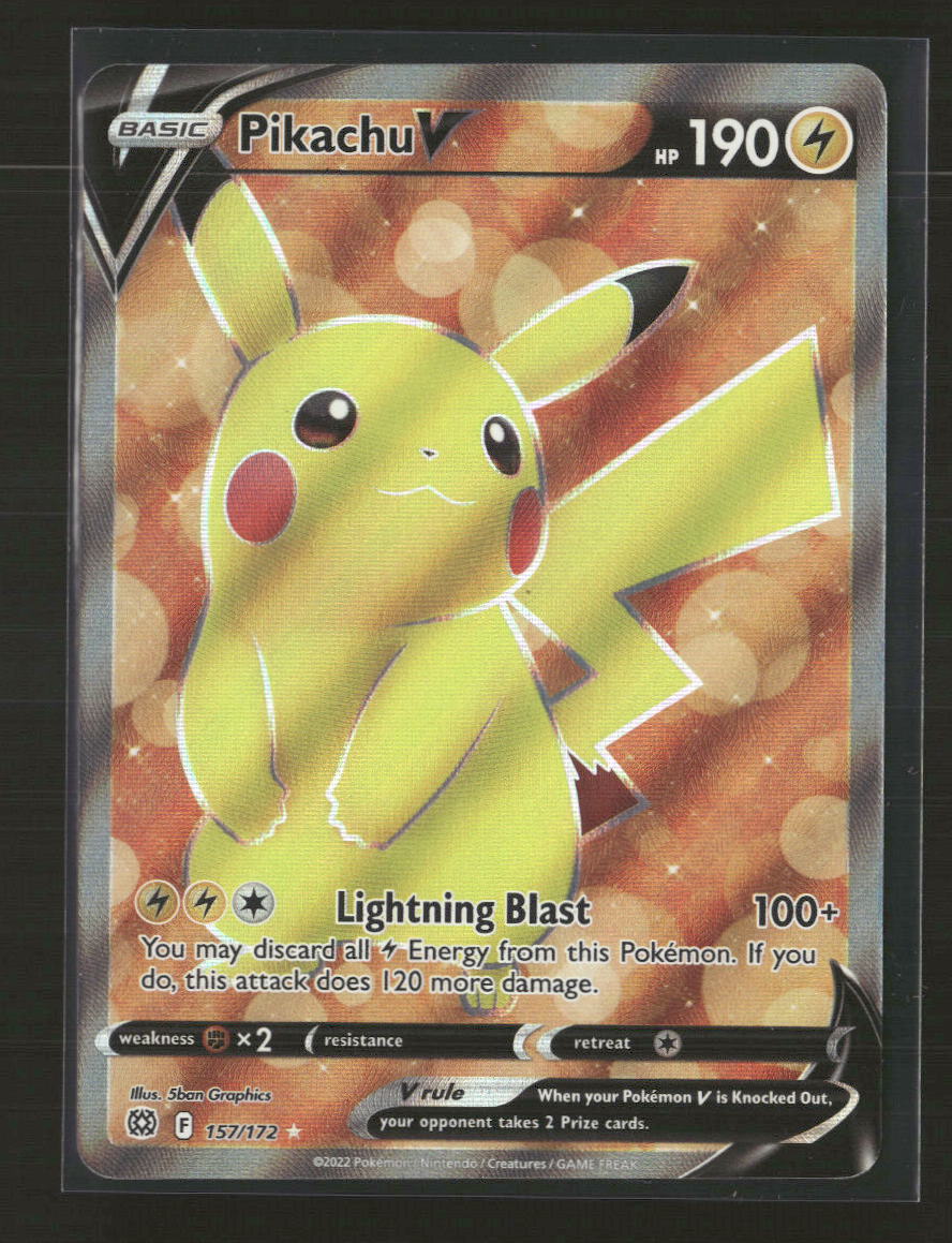 SWSH09: Brilliant Stars Pikachu V (Full Art) #157/172