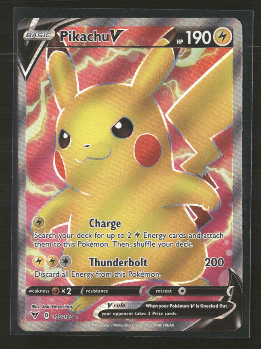 SWSH04: Vivid Voltage Pikachu V (Full Art) #170/185