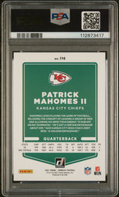2021 Panini Donruss Press Proof Gold Patrick Mahomes Ii 9 PSA #116