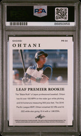 2018 Leaf Premier Rookies Premier Rookies Shohei Ohtani 10 PSA #PR-04