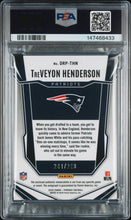 2025 Panini Phoenix Rps Dual Rookie Patch Auto Treveyon Henderson 9 PSA #DRP-THN