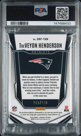 2025 Panini Phoenix Rps Dual Rookie Patch Auto Treveyon Henderson 9 PSA #DRP-THN
