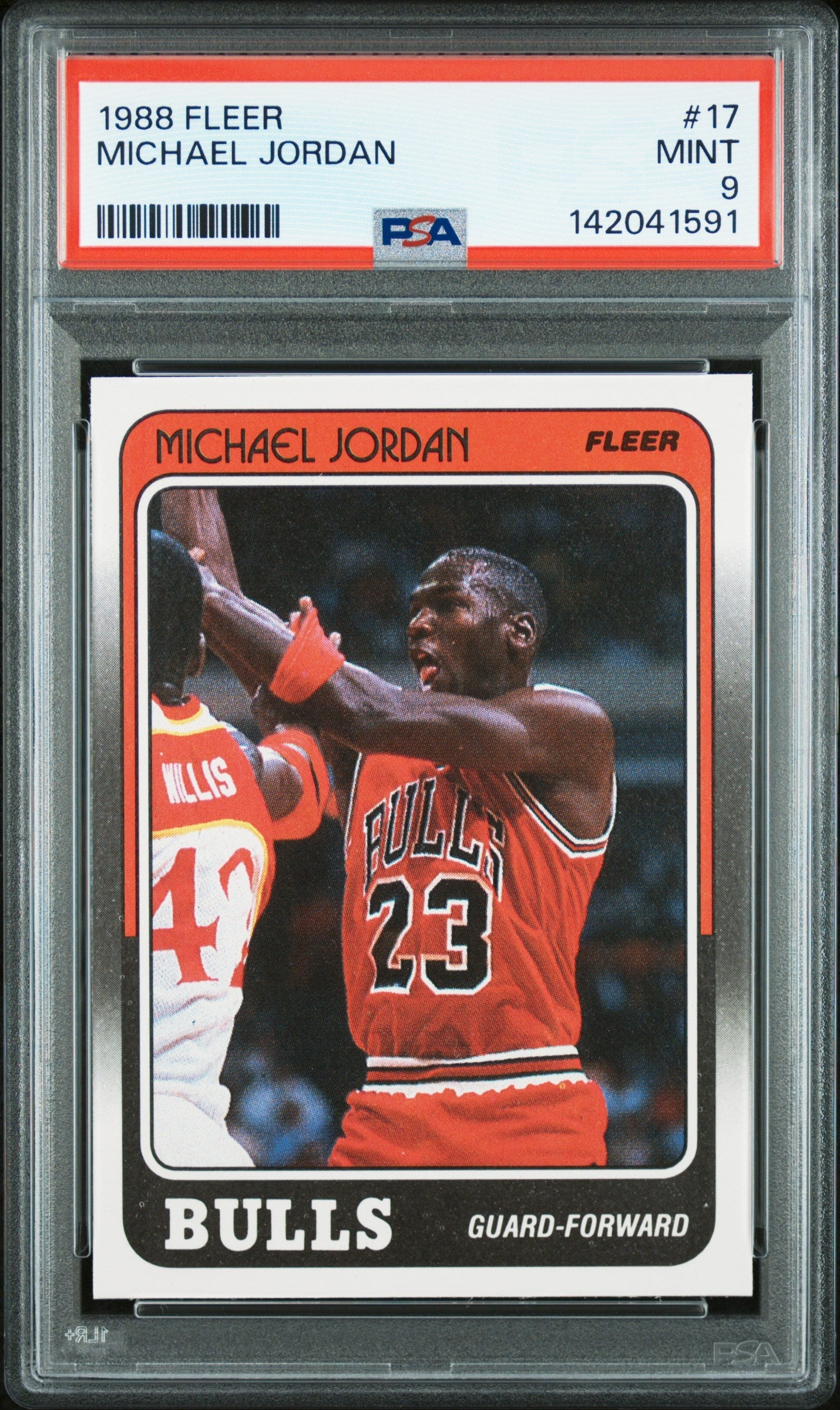 1988 Fleer Michael Jordan 9 PSA #17