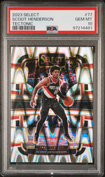2023 Panini Select Tectonic Scoot Henderson 10 PSA #77