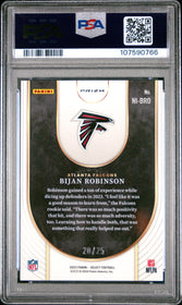 2023 Panini Select Neon Icons-Tie-Dye Prizm Bijan Robinson 9 PSA #NIBRO