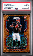 2021 Panini Prizm Lazer Prizm Ja’marr Chase 10 PSA #337