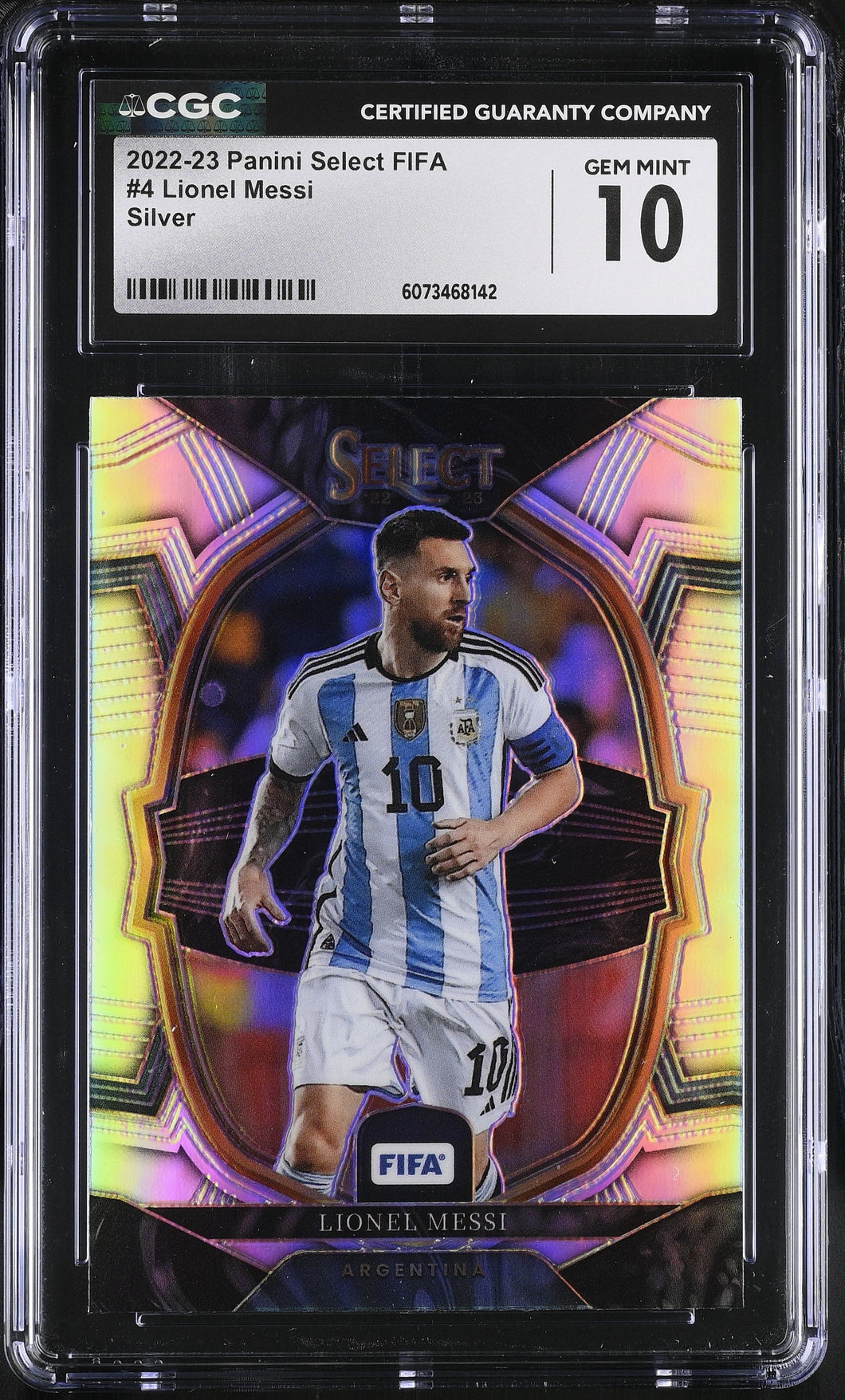 2022-23 Select FIFA Lionel Messi 10 CGC #4