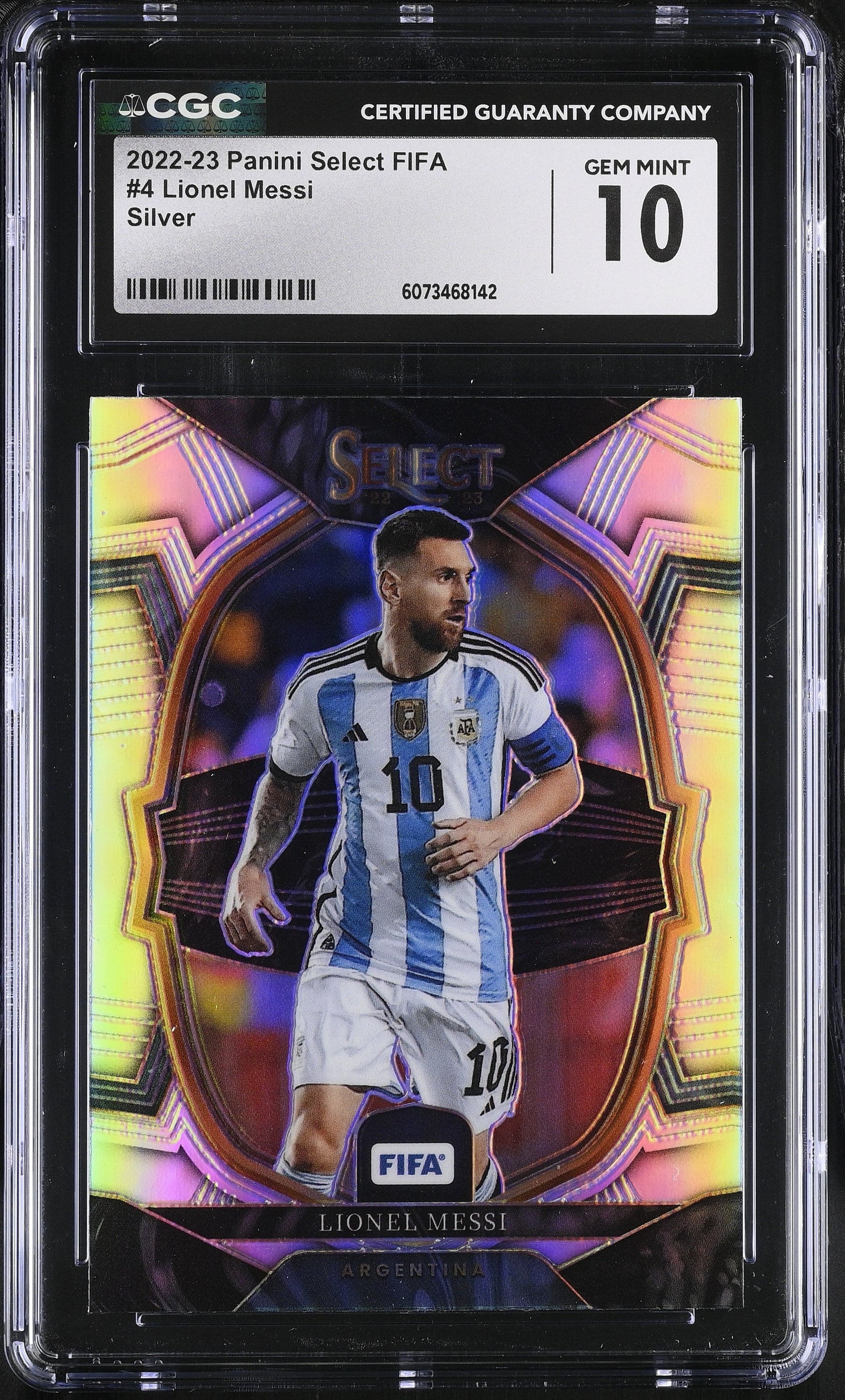 2022-23 Select FIFA Lionel Messi 10 CGC #4