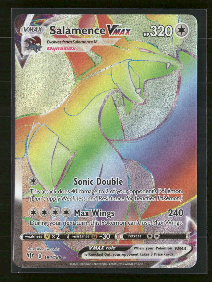 SWSH03: Darkness Ablaze Salamence VMAX (Secret) #194/189