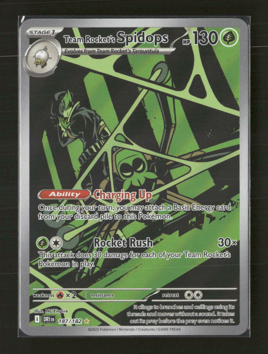 SV10: Destined Rivals Team Rocket's Spidops #187/182