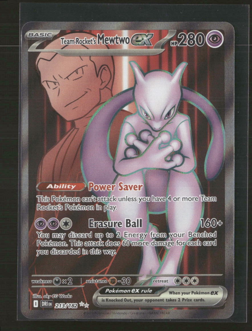 SV10: Destined Rivals Team Rocket's Mewtwo ex #213/182