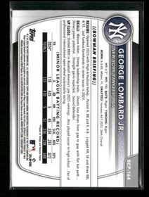 2025 Bowman Chrome Sapphire Edition Prospects George Lombard Jr. #BCP-164