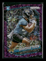 2025 Panini Prizm Purple Disco #/75 Bhayshul Tuten Rookie #305