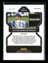 2022 Panini Prizm Draft Picks Red Donut Circles Jacob Misiorowski #/99 #PDP63