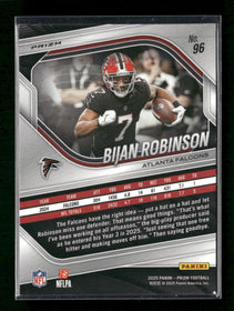 2025 Panini Prizm Black and White Checker Bijan Robinson #96
