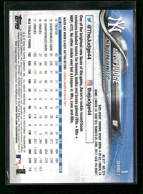 2018 Topps New York Yankees Aaron Judge #NY-1
