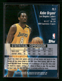 2000-01 Topps No Limit Kobe Bryant #NL1