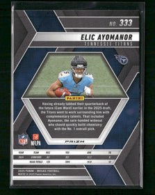 2025 Panini Mosaic Honeycomb Elic Ayomanor Rookie #333