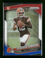 2025 Panini Prizm Red White and Blue Shedeur Sanders #302