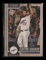 2026 Topps Wood Clayton Kershaw #/25 #22