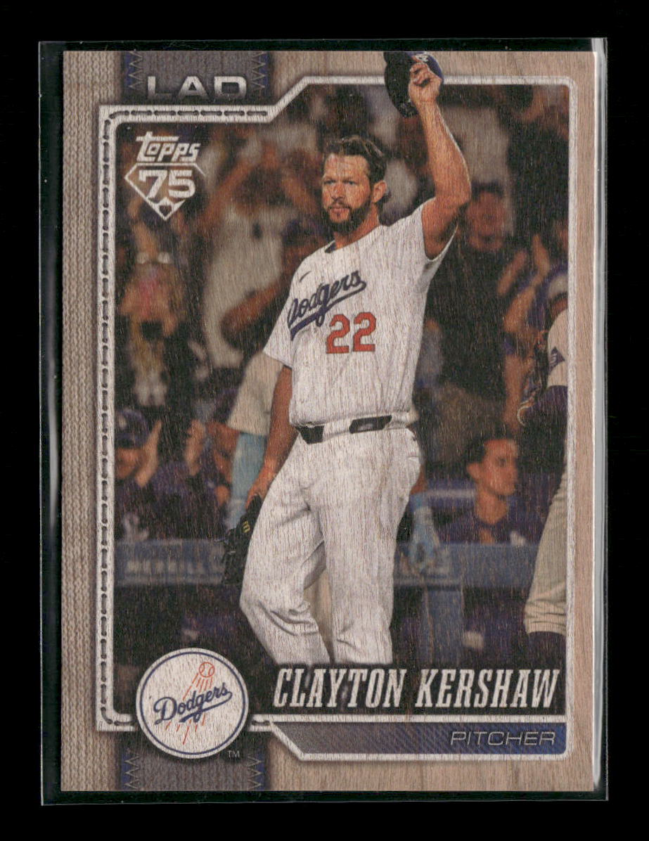 2026 Topps Wood Clayton Kershaw #/25 #22