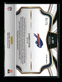 2025 Panini Select Blue Prizm James Cook #/75 #484
