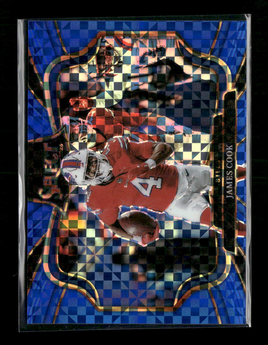 2025 Panini Select Blue Prizm James Cook #/75 #484