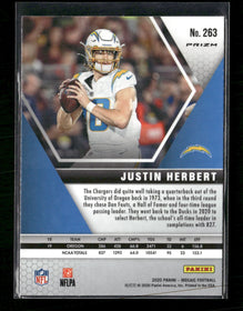 2020 Panini Mosaic Prizm Camo Pink Justin Herbert #263
