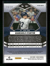2022 Panini Mosaic White Mosaic Giancarlo Stanton #/25 #181