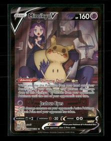 SWSH09: Brilliant Stars Trainer Gallery Mimikyu V #TG16/TG30 Damaged