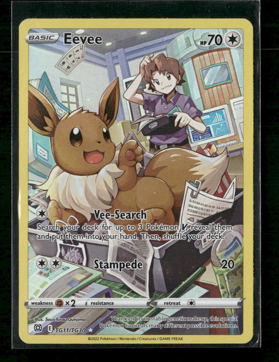 SWSH09: Brilliant Stars Trainer Gallery Eevee #TG11/TG30