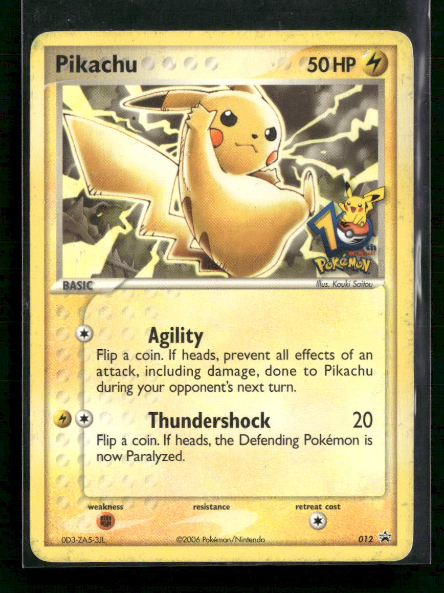 Miscellaneous Cards & Products Pikachu #012