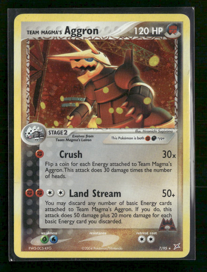 Team Magma vs Team Aqua Team Magma's Aggron #7/95