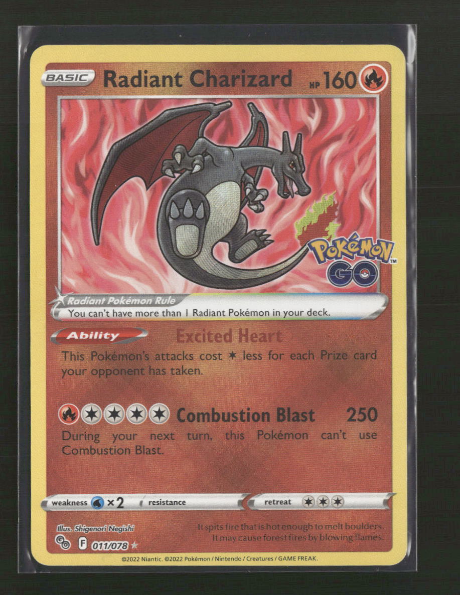 Pokemon GO Radiant Charizard #011/078