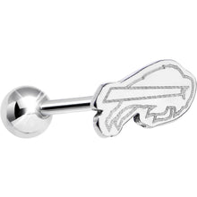 Officially Licensed NFL Cut Out Buffalo Bills Barbell Tongue Ring