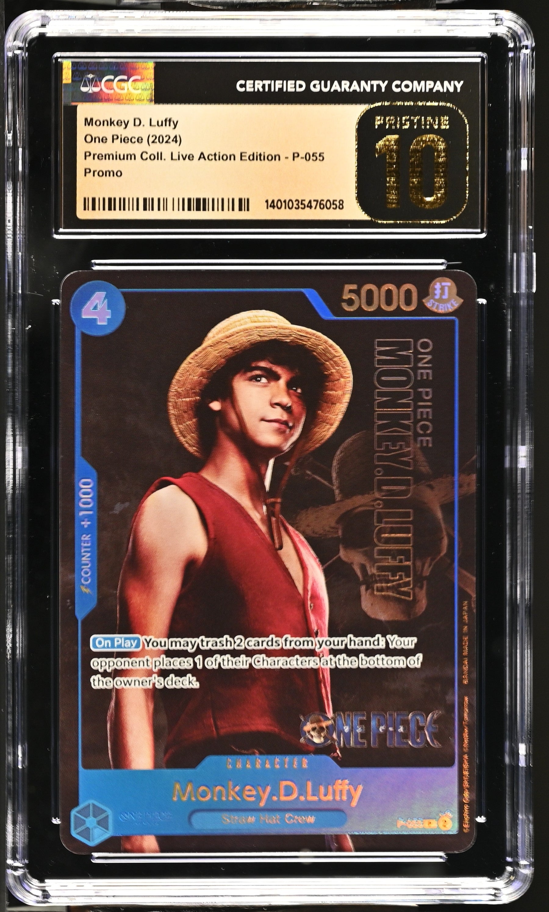 2024 Premium Coll. Live Action Edition Monkey D. Luffy 10 CGC #P-055