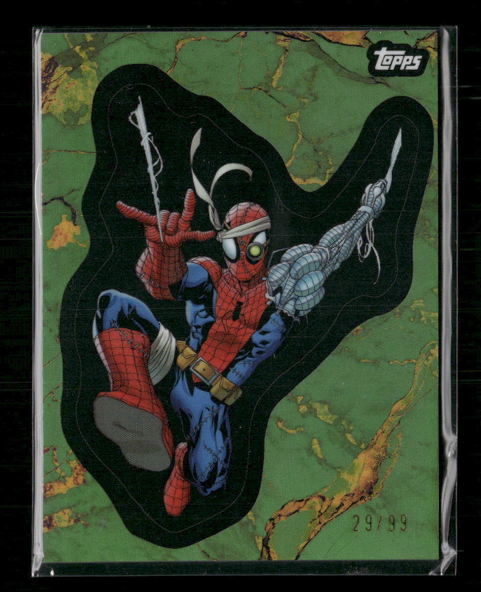 /99 2025 Topps Marvel Comic Book Heroes Cyborg Spider-Man Electrum Refractor