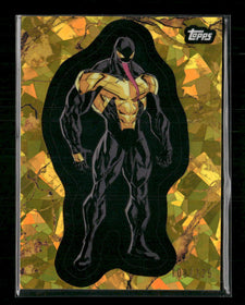 /125 2025 Topps Marvel Comic Book Heroes All-New Venom Gold Cracked Ice