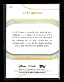 2025 Topps Chrome Disney Lord Grigon #135 Gold Wave Refractor /50