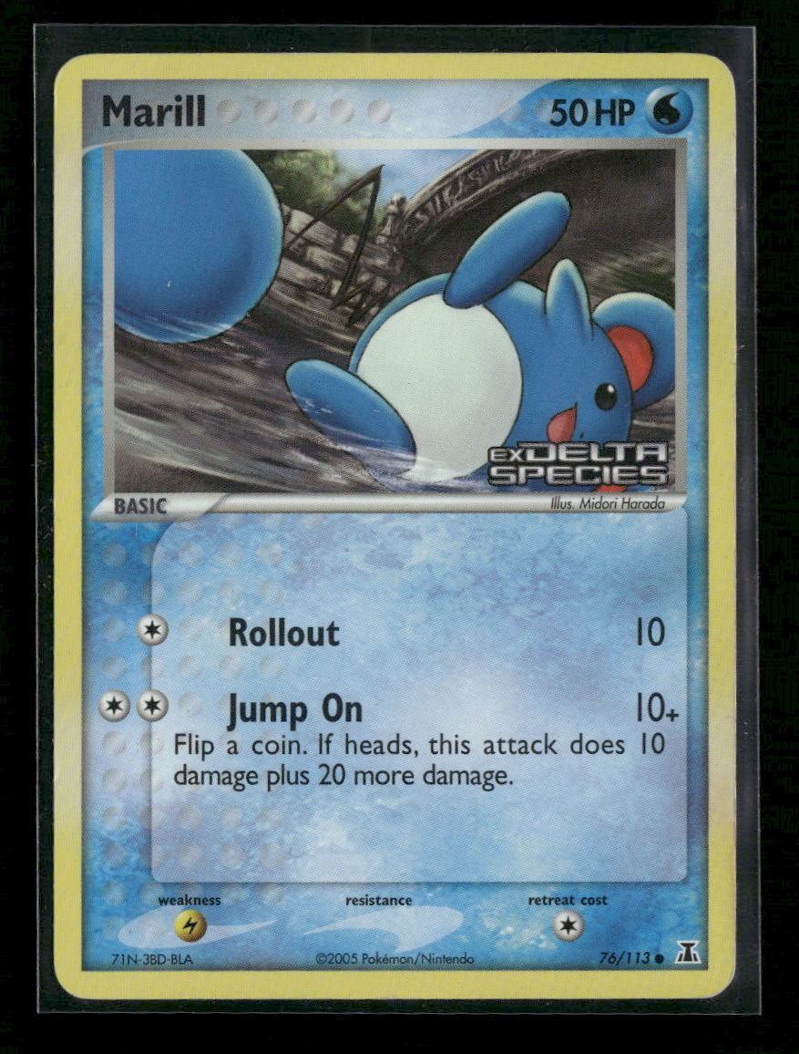 Delta Species Marill Reverse Holofoil #76/113