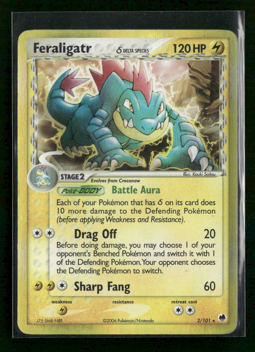 Dragon Frontiers Feraligatr (Delta Species) #2/101 *Damaged*