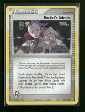 Team Rocket Returns Rocket's Admin. Reverse Holofoil #86/109