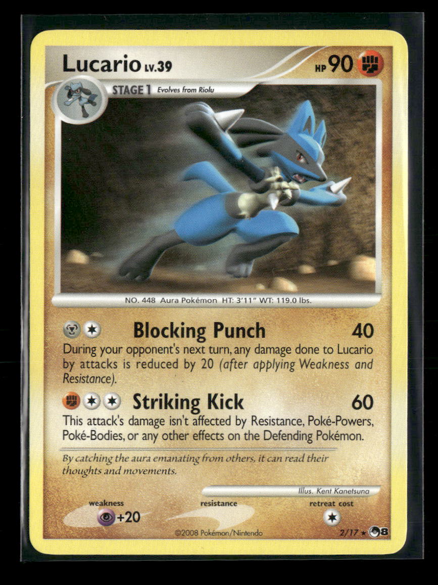 POP Series 8 Lucario non-Holo #002/017