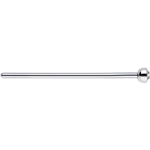 20G 3/4 Clear CZ Steel Straight Fishtail Nose Ring 2mm