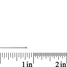 18G 3/4 Clear CZ Steel Straight Fishtail Nose Ring 2mm