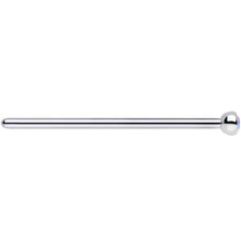 18G 3/4 Aurora CZ Steel Straight Fishtail Nose Ring 2.5mm