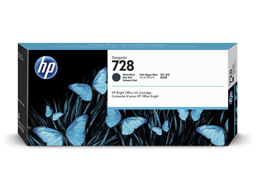 New, Pre-Owned - HP 728 130-ml (3WX25A) Matte Black New, Pre-Owned - Ink Cartridge