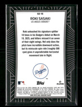 2025 Topps Chrome Shadow Etch Roki Sasaki #SE-15